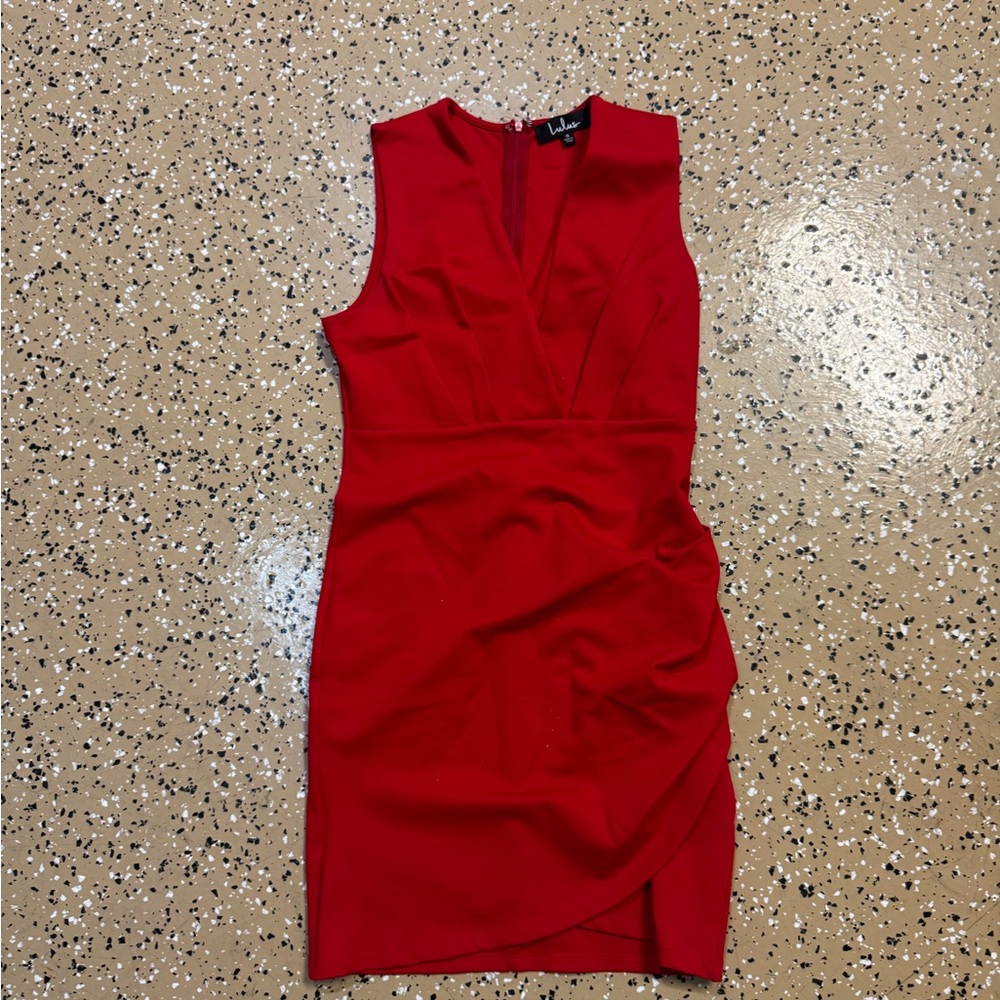 Lulu's Vibrant Red Mini Dress
